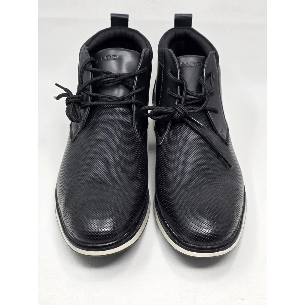 Aldo Black Chukka Boots Lace Up Casual Comfort Mens Size 9.5 M New Aldo Black Chukka Boots Lace Up Casual Comfort Mens Size 9.5  main image 2